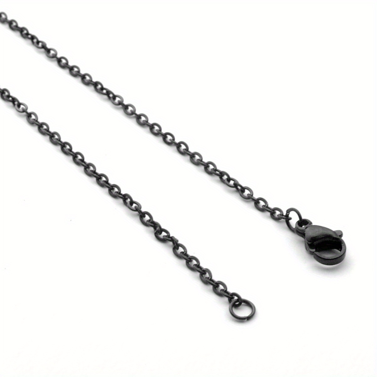 2MM Stainless Steel O Chain Cross Necklace Couple Necklace